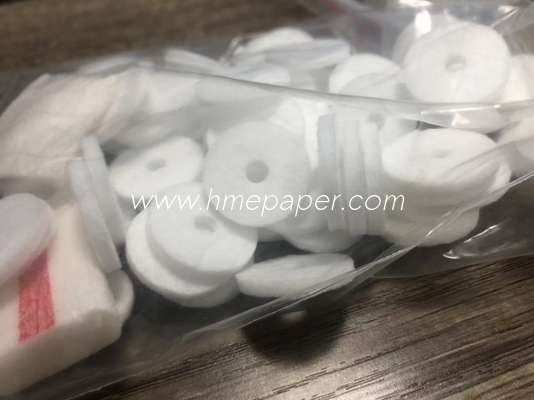comprar Filtro absorbente de pulpa de algodón blanco Tejido adhesivo unido elemento de filtro de aire circular online manufacture